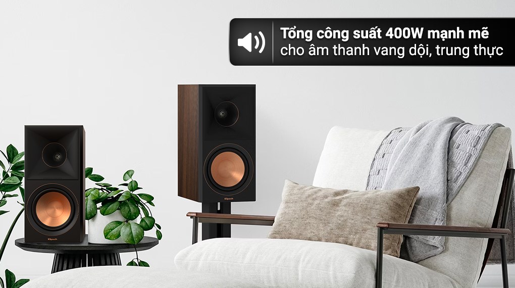 Cặp loa Klipsch RP-600M II Walnut 400W