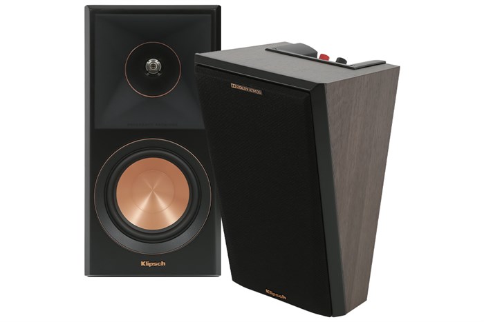 Cặp loa Klipsch RP-500SA II Walnut 300W Màu Đen - nâu