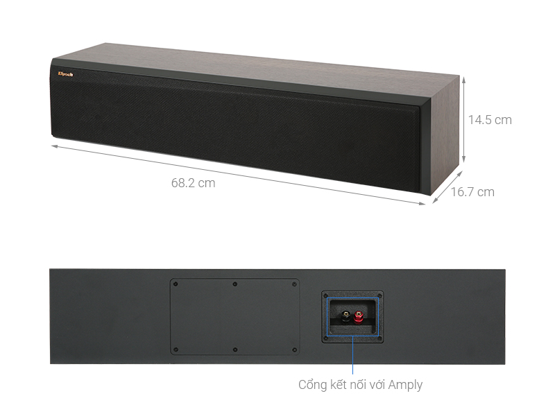 Loa Klipsch RP-404C II Walnut 500W