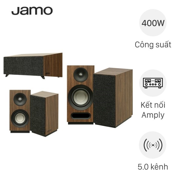 Bộ loa Jamo S803 HCS Walnut 400W