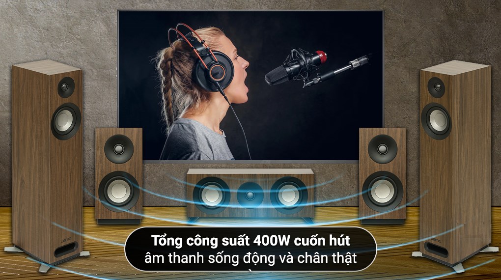 Bộ loa Jamo S805 HCS Walnut 400W