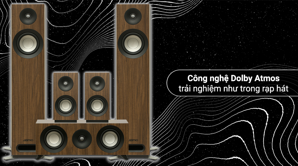 Bộ loa Jamo S805 HCS Walnut 400W