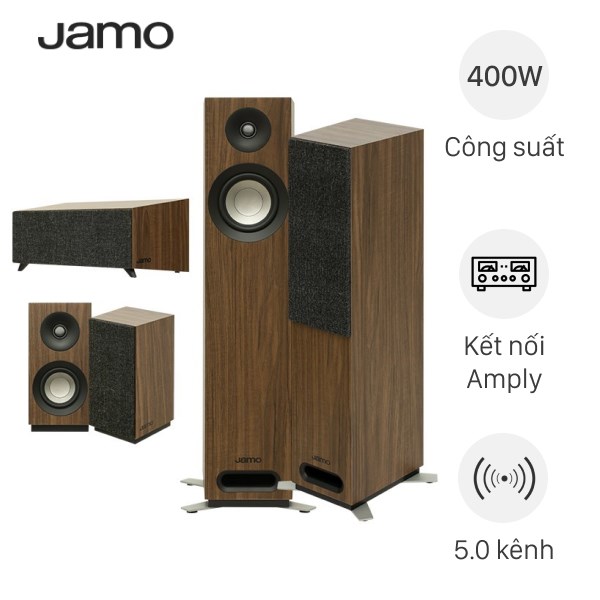 Bộ loa Jamo S805 HCS Walnut 400W
