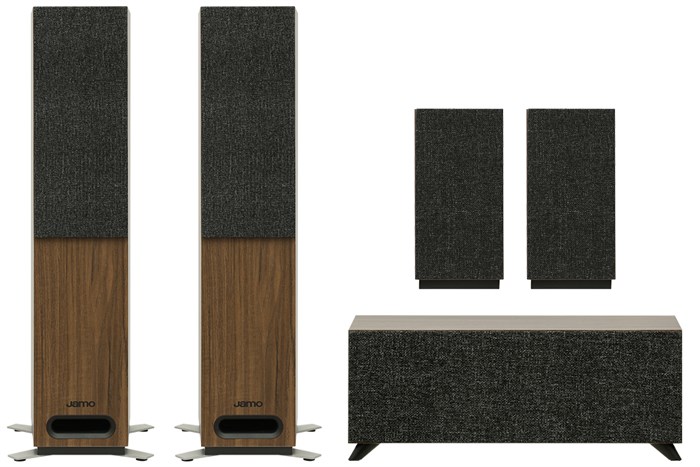 Bộ loa Jamo S805 HCS Walnut 400W Màu Nâu đậm