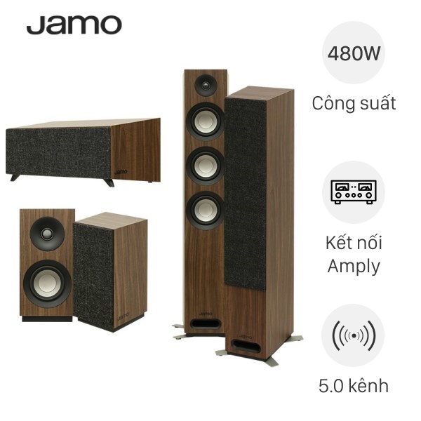 Bộ loa Jamo S809 HCS Walnut 480W