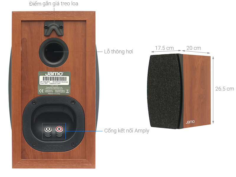 Cặp loa Jamo C 91 II Dark Apple 200W