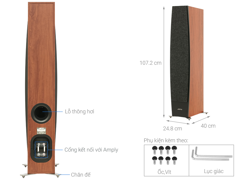 Cặp loa Jamo C 97 II Dark Apple 360W