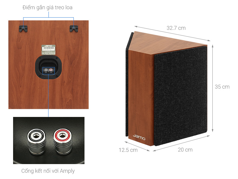 Cặp loa Jamo C 9 Sur II Dark Apple 240W