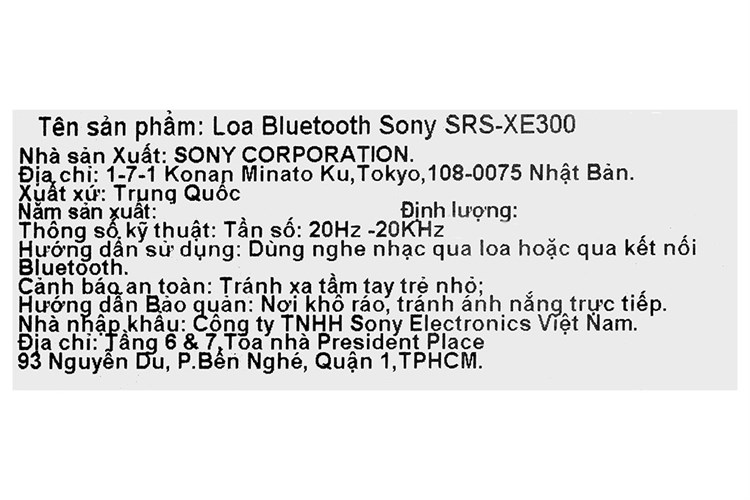 Loa Bluetooth Sony SRS-XE300 Màu Xanh Dương