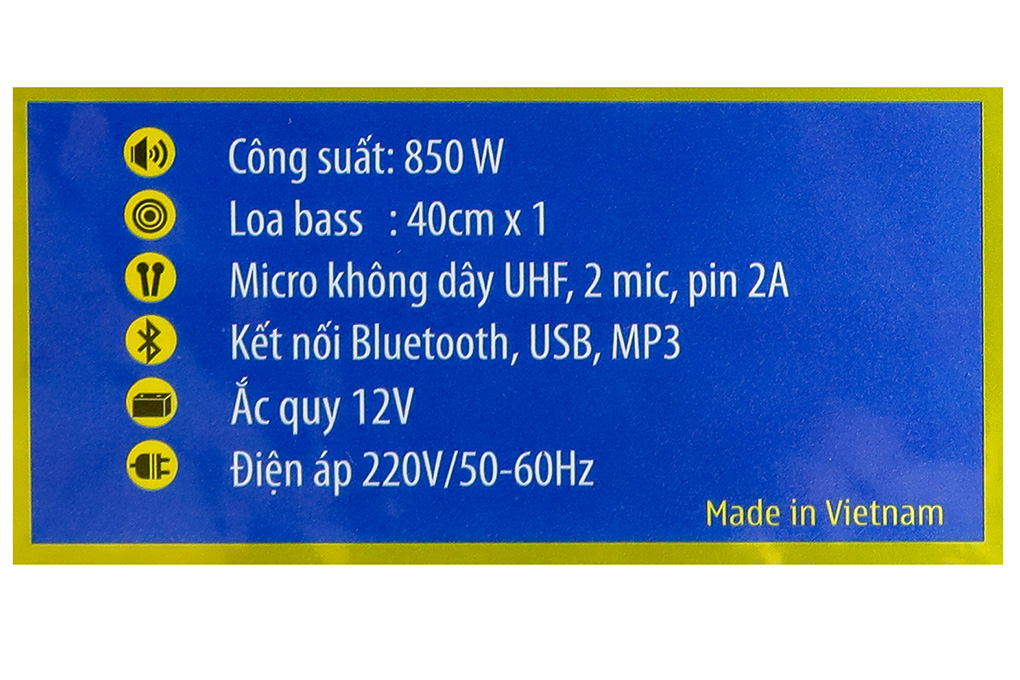Loa kéo karaoke SuYang X-158B 850W - 19