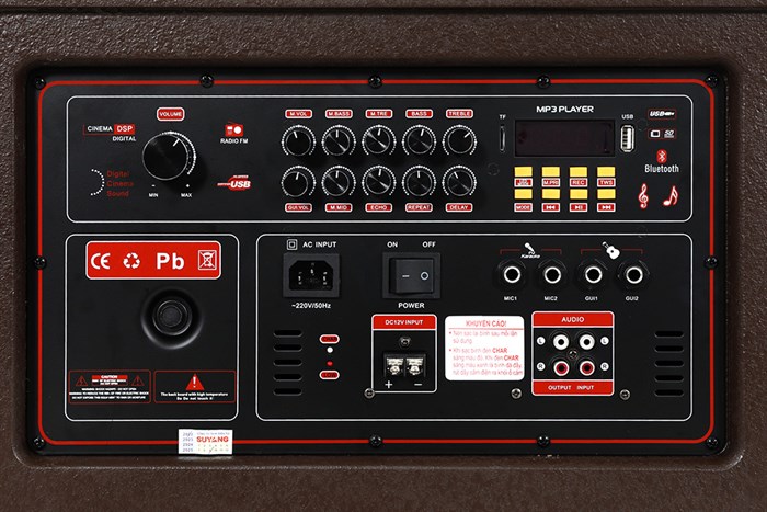 Loa kéo karaoke SuYang X-158B 850W Màu Đen