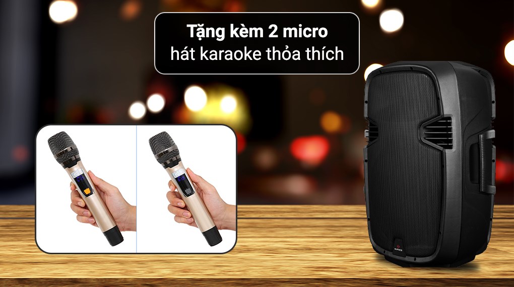 Loa kéo karaoke Sumico On The Go 15 300W