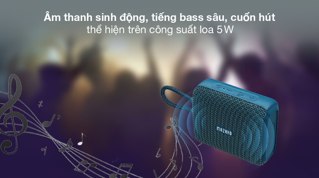 Âm thanh sống động - Loa Bluetooth Mozard S21