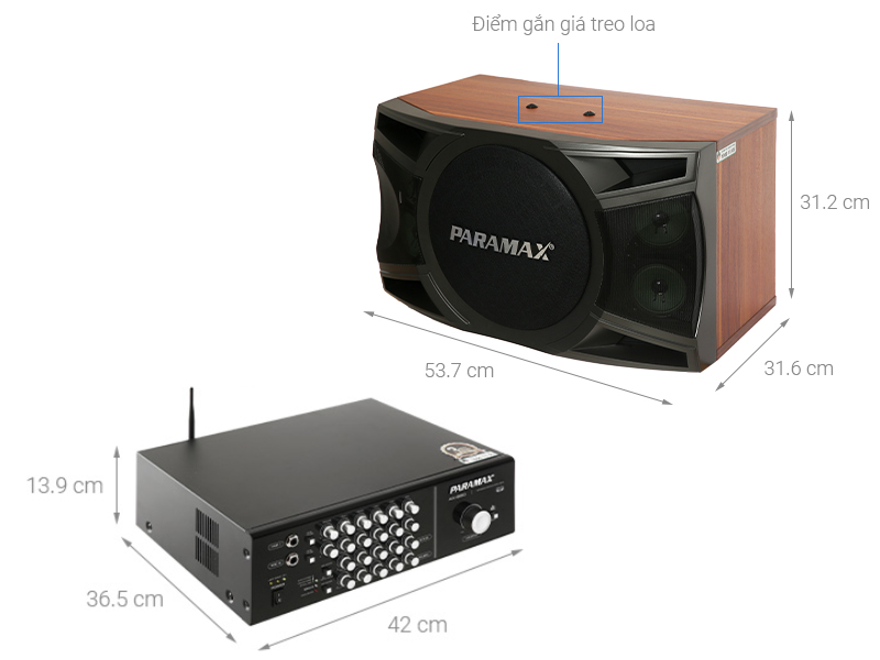 Combo bộ dàn âm thanh Paramax 1200