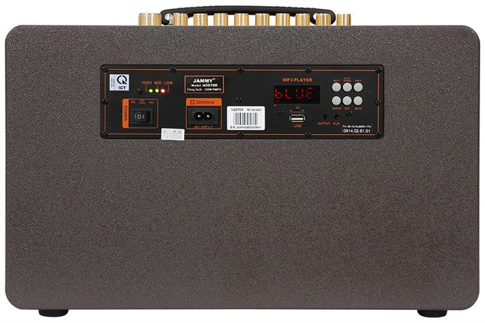 Loa karaoke xách tay Jammy N2070K 350W Màu Nâu