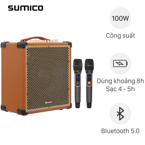 Loa karaoke xách tay Sumico MSP10 100W