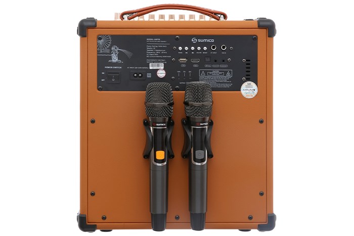 Loa karaoke xách tay Sumico MSP10 100W Màu Nâu