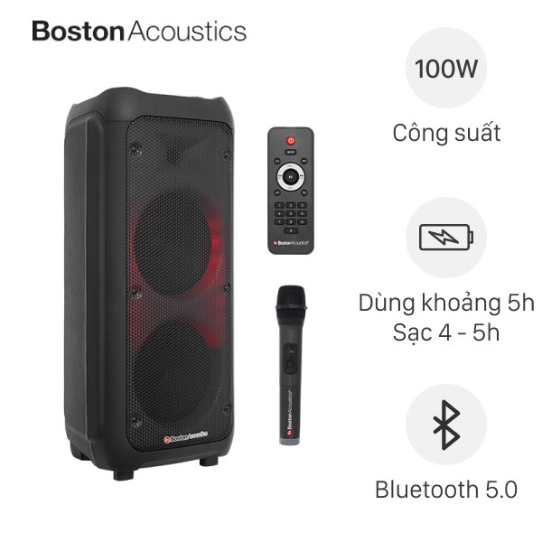 Loa kéo karaoke Boston Acoustics PARTY BOX BA-802PB 100W