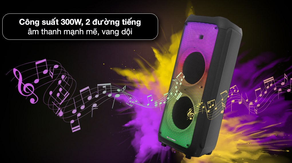 Loa kéo karaoke Boston Acoustics PARTY BOX BA-1202PB 300W