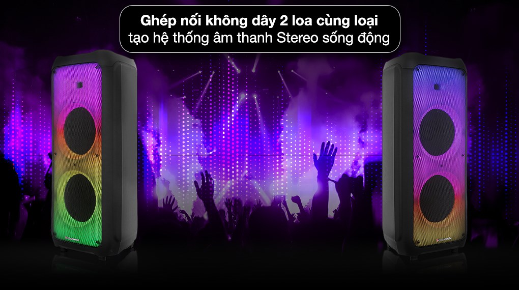 Loa kéo karaoke Boston Acoustics PARTY BOX BA-1202PB 300W