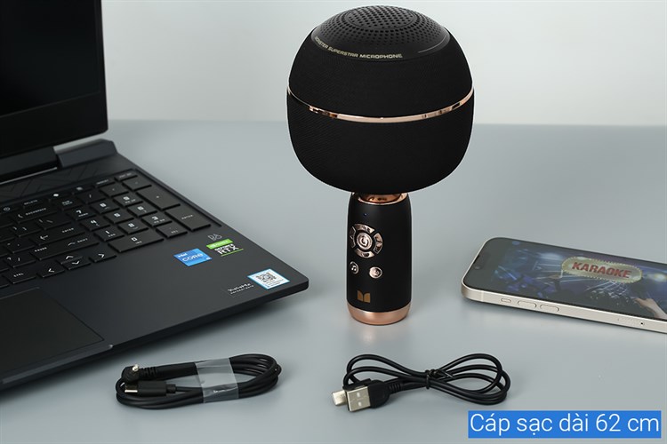 Micro không dây Monster M97 Màu Đen