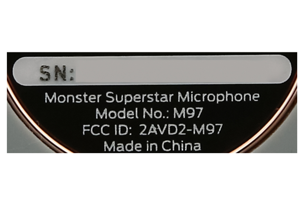 Micro không dây Monster M97 Màu Đen