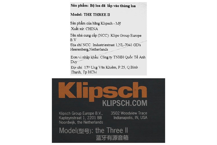 Loa Bluetooth Klipsch The Three II Màu Đen