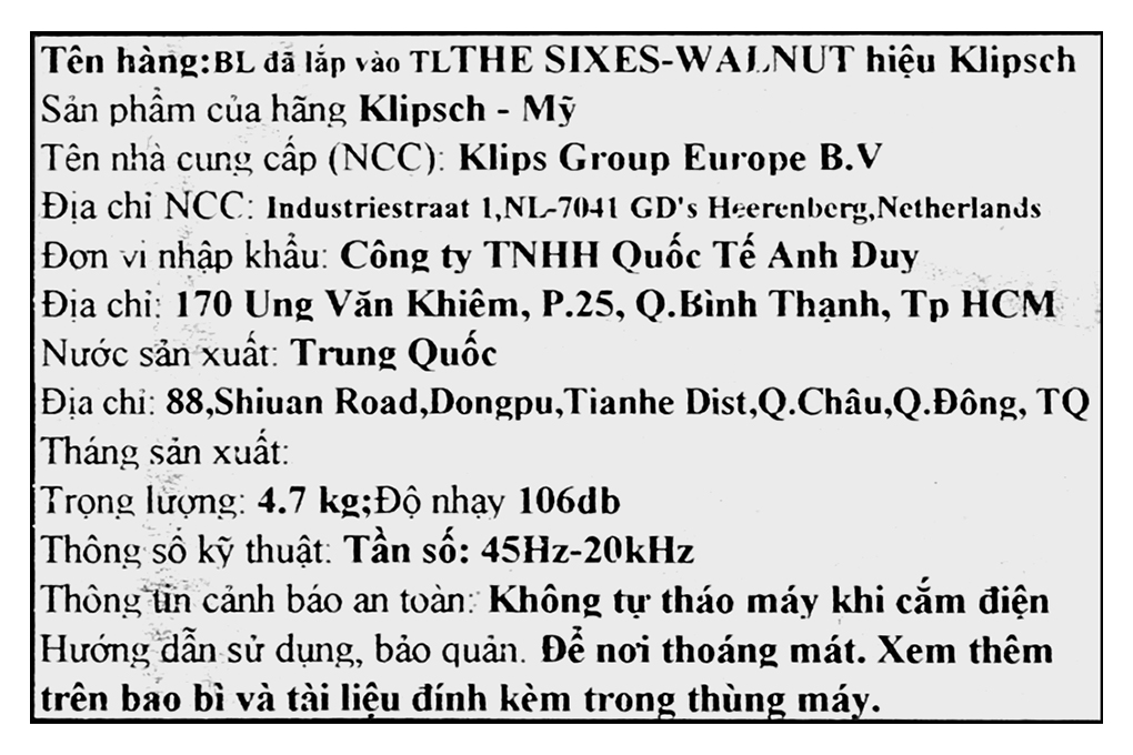 Cặp Loa Bluetooth Klipsch The Sixes Walnut Màu Nâu