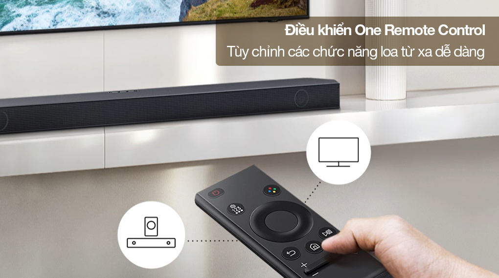 Bộ loa thanh Samsung HW-Q700C/XV 320W - Điều khiển từ xa bằng One Remote Control nhanh chóng