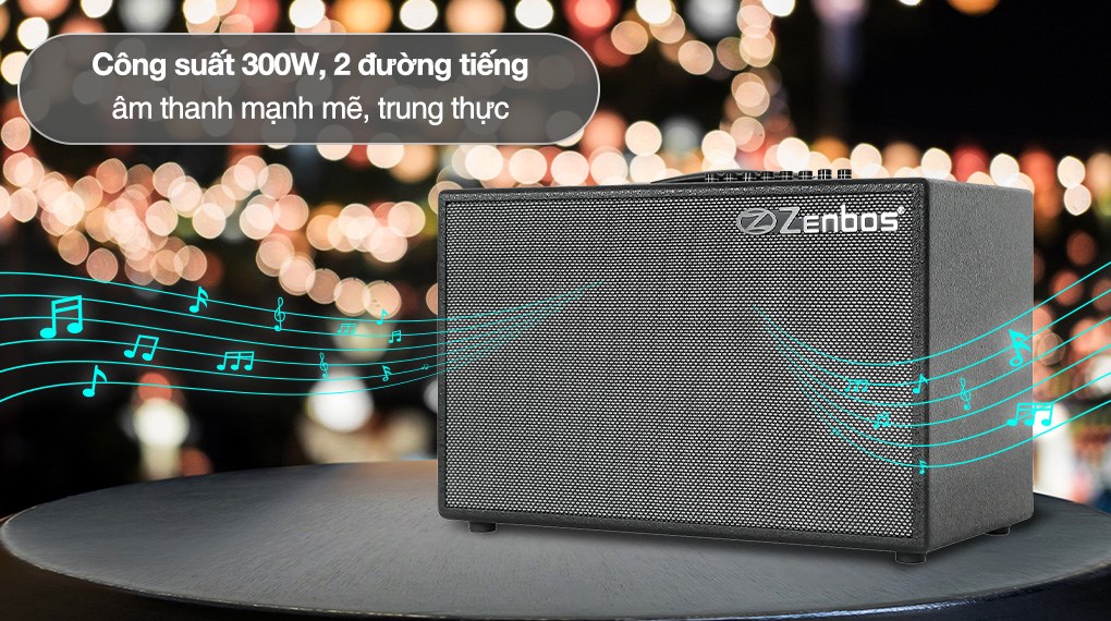 Loa karaoke xách tay Zenbos K-180 300W