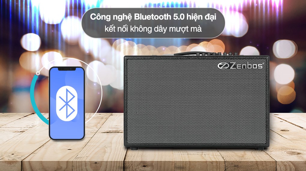 Loa karaoke xách tay Zenbos K-180 300W