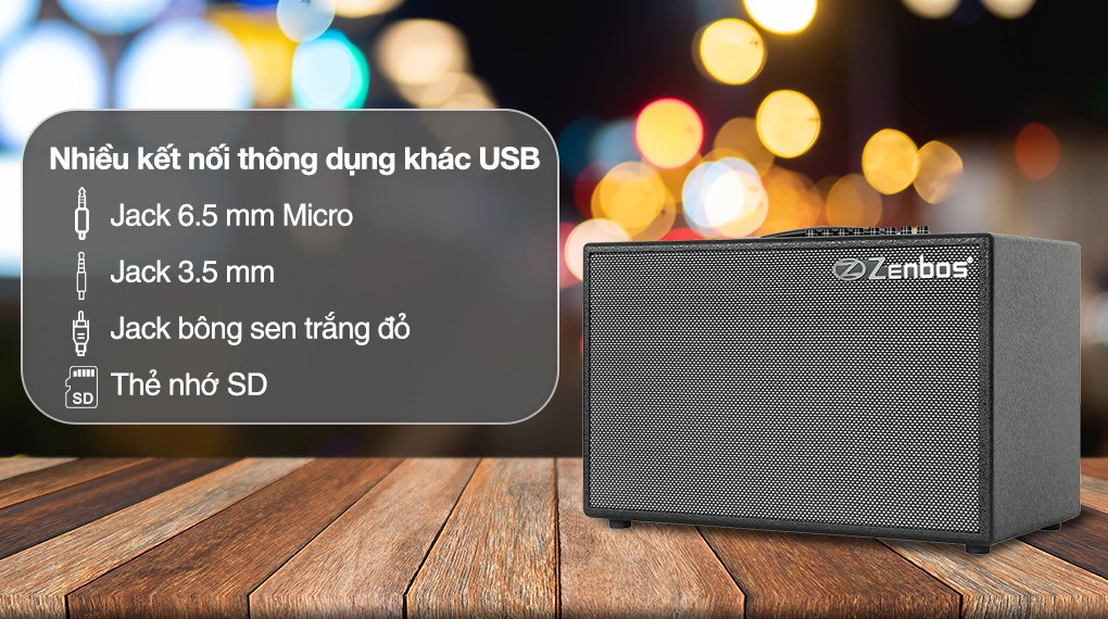 Loa karaoke xách tay Zenbos K-180 300W - 15