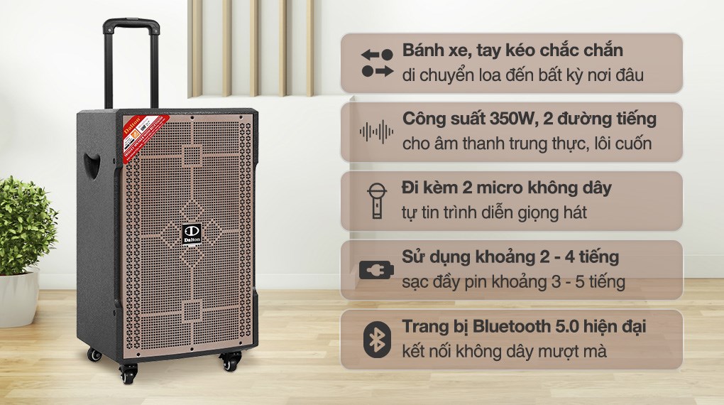 Giới Thiệu Chung về Loa Kéo Dalton TS-12G350N