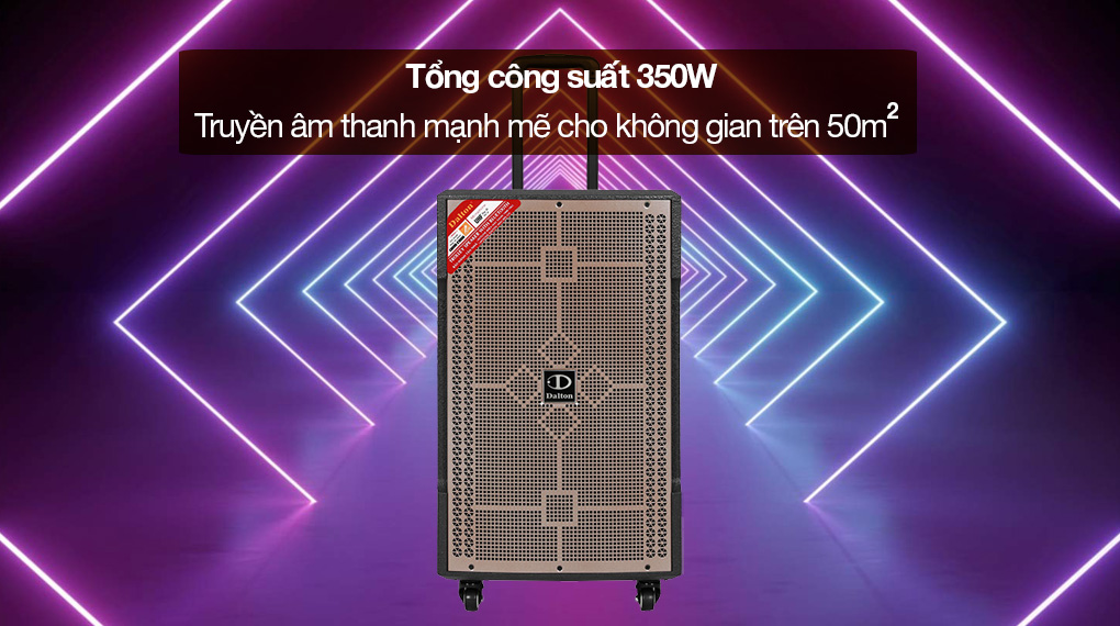 Loa kéo karaoke Dalton TS-12G350N 350W - Tổng công suất 350W cho âm thanh mạnh mẽ lan rộng không gian trên 50m2