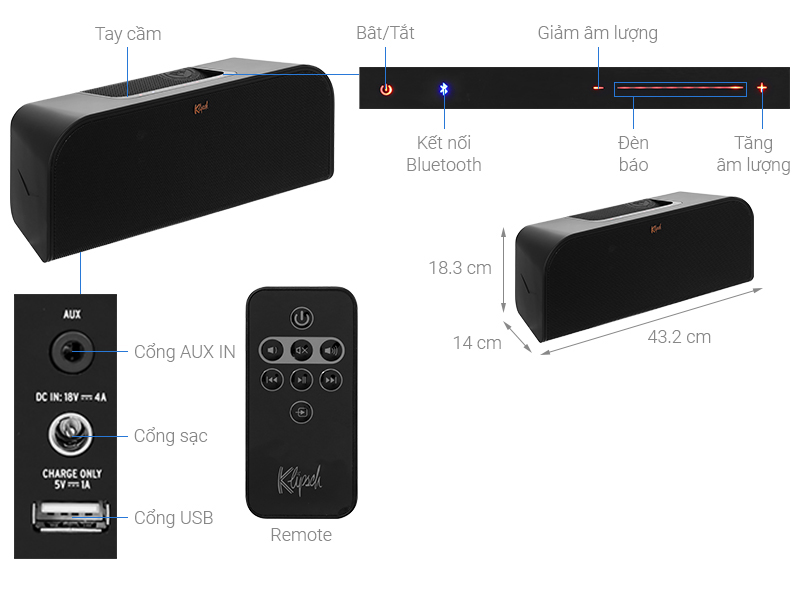 Loa Bluetooth Klipsch Groove XXL