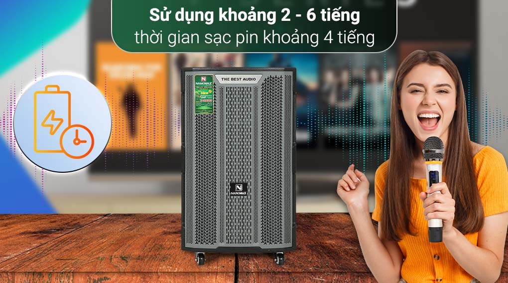 Loa kéo karaoke Nanomax X-2000 1100W