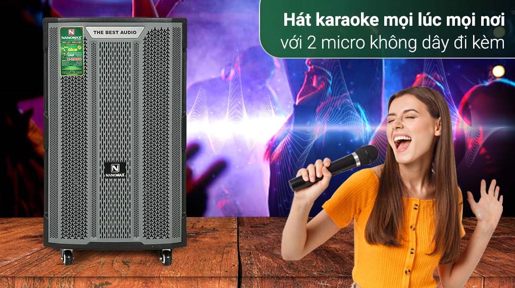 Loa kéo karaoke Nanomax X-2000 1100W