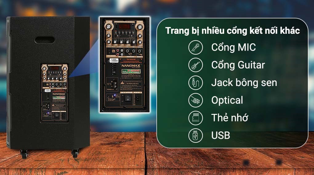Loa kéo karaoke Nanomax X-2000 1100W
