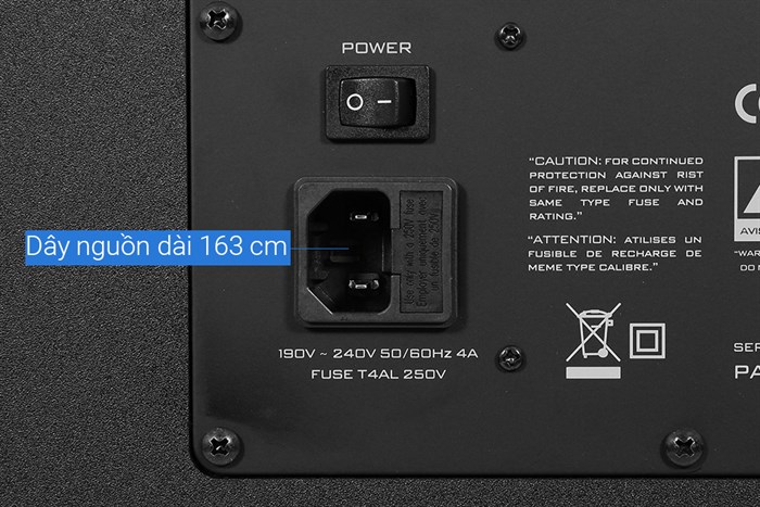 Loa siêu trầm Paramax Z-SUB 600W Màu Đen