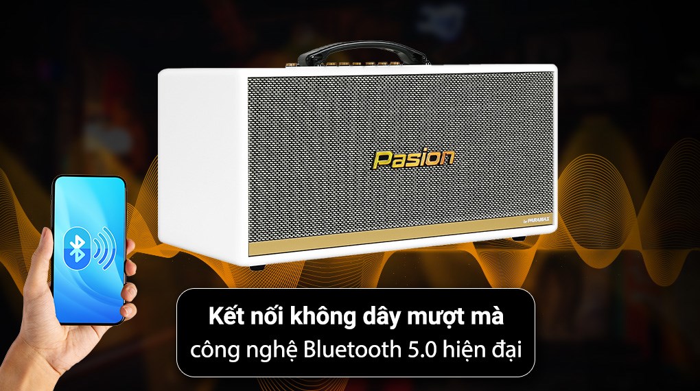 Loa karaoke xách tay PASION 2c White 400W