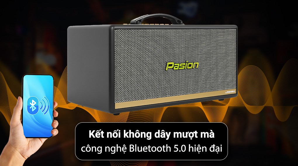 Loa karaoke xách tay PASION 2c Grey 400W