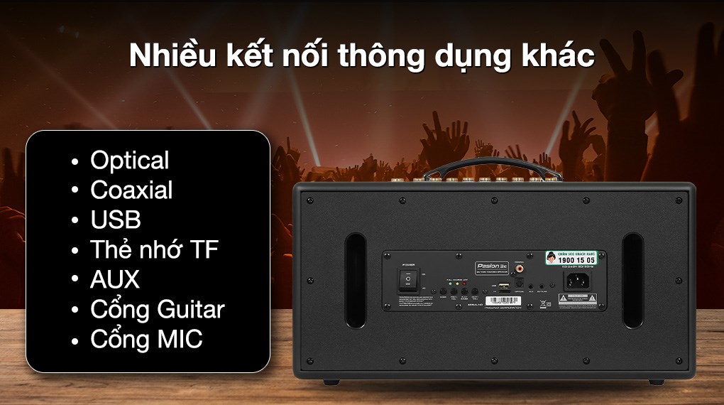 Loa karaoke xách tay PASION 2c Grey 400W