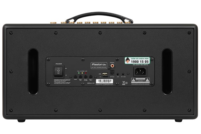 Loa karaoke xách tay PASION 2c Grey 400W Màu Xám