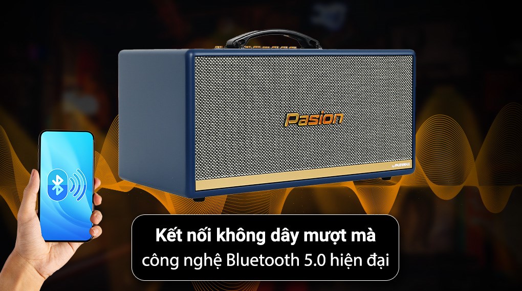 Loa karaoke xách tay PASION 2c Blue 400W