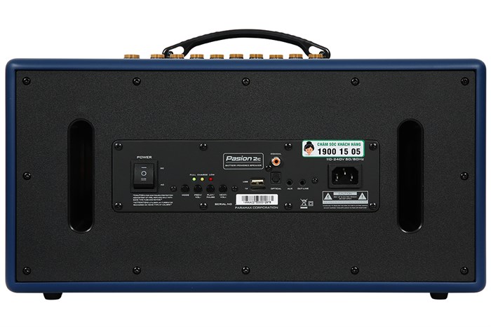 Loa karaoke xách tay PASION 2c Blue 400W Màu Xanh Dương