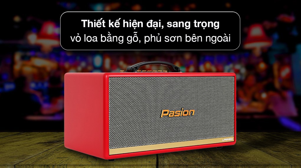 Loa karaoke xách tay PASION 2c Red 400W