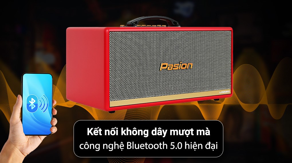 Loa karaoke xách tay PASION 2c Red 400W
