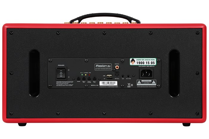 Loa karaoke xách tay PASION 2c Red 400W Màu Đỏ