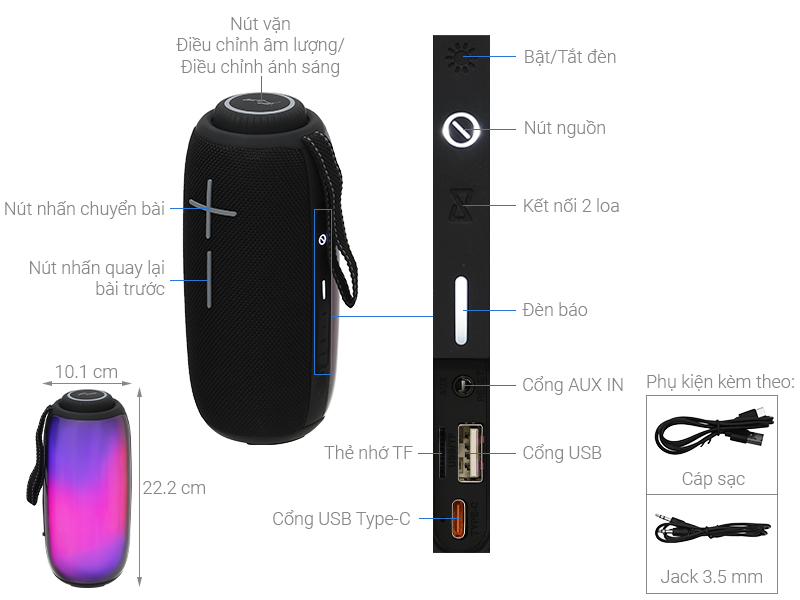 Loa Bluetooth Rezo Pulse E20