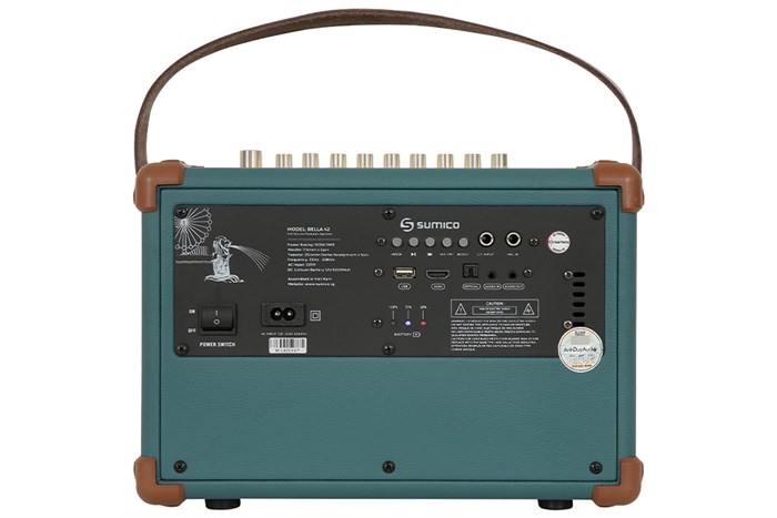 Loa karaoke xách tay Sumico BELLA 42 Blue 100W Màu Xanh Dương